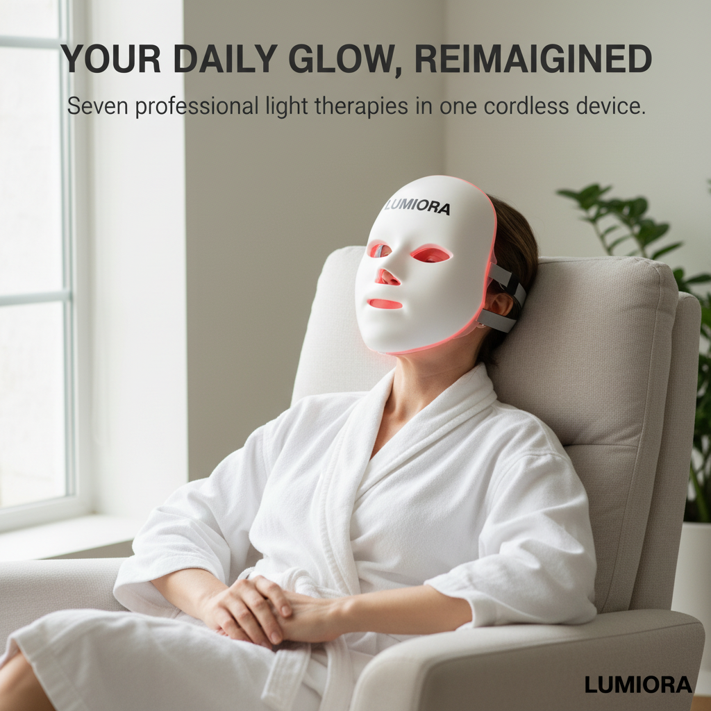 Lumiora 7-in-1 Skincare Mask..