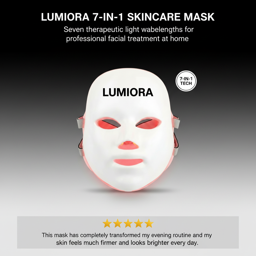 Lumiora 7-in-1 Skincare Mask..